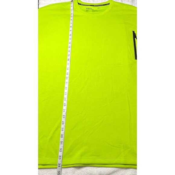 New! Sports Illustrated 3XLT Neon Green Pocket Tee Mens Short Sleeve - Picture 2 of 3